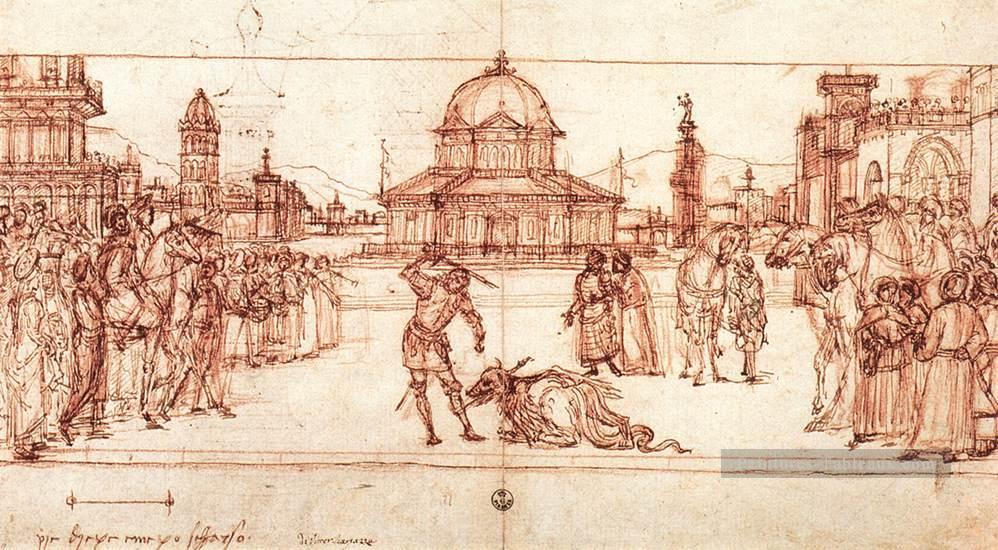 Le Triomphe de St George dessinant Vittore Carpaccio Peintures à l'huile